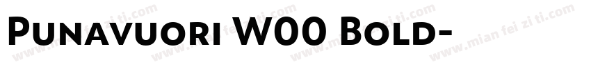 Punavuori W00 Bold字体转换
